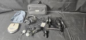 lot 293 image: Sony Discman Portable CD Player with Headphones and Accessories