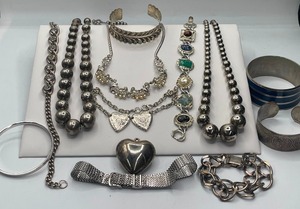 Silvertone Jewelry 12 PC Total