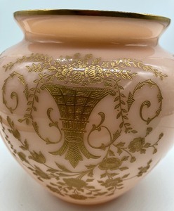 Antique Cambridge Glass Crown Tuscan Round Tapered Vase