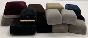 Lot of Velvet and Velveteen Jewelry Boxes