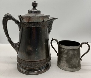 Antique Meriden Silver Plated Water Tankard 12