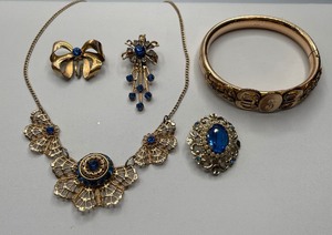 Oval Brooch by Coro, Monogrammed Bracelet, 120 12KT A&Z Brooch