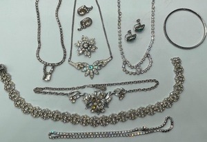 Crystal Clear Rhinestone CZ Jewelry Lot
