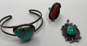 Turquoise and Silver Lot