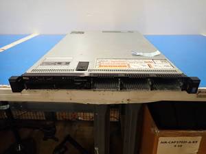 lot 71 image: Dell&nbspPowerEdge R630 Server  power supply x2&nbspD750E-S6  RAID Card&nbspPerc H730 Mini  NIC&nbspBroadcom NetXtreme Gigabit Ethernet  CPU x2&nbspINTEL XEON E5-2630 V3 2.4 Ghz  336GB DDR4 RAM  NO HDs  Includes power cable