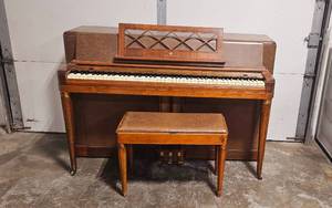 Vintage Wurlitzer Upright Piano with Bench