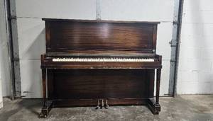 Monarch Upright Piano with Mahogany Finish
