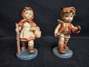 lot 29 image: Pair of Hummel AMO Original Ceramic Figurines