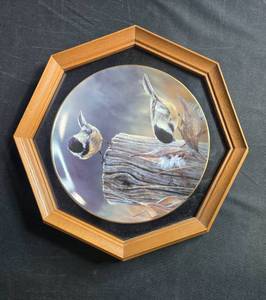 lot 43 image: Wild Wings Autumn-Chickadees Collectors Plate by Rosemary Millette