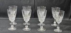 lot 52 image: Set of Elegant Crystal Wine Glasses
