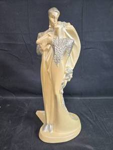 lot 144 image: Our Day 1991 Daniel Austin Elegant Art Deco Style Couple Sculpture