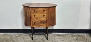 lot 130 image: Early 20th Century Martha Washington Sewing Table with Flip Side Tops