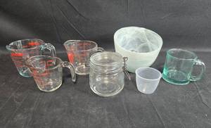 lot 26 image: Set of Glass Measuring Cups and more