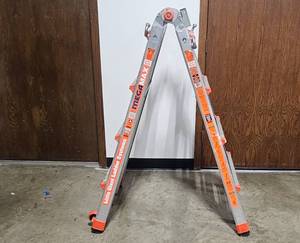 lot 207 image: Little Giant Megamax Ladder Systems with Wheels