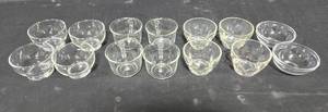 lot 250 image: Collection of Assorted Clear Glass Cups