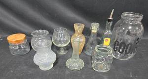 lot 252 image: Collection of Assorted Glassware and Olive Oil Dispenser