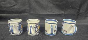 lot 246 image: Set of Royal Copenhagen Faience 1973 Mugs