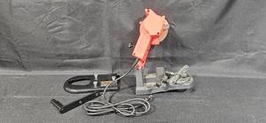 lot 313 image: Electric Chain Saw Sharpener with Mounting Bracket