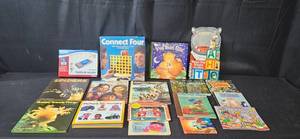 lot 28A image: Collection of Childrens Books, Educational Games, and Connect Four