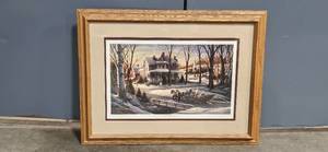lot 371 image: Framed Print Homeward Bound by Terry Redlin