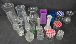 lot 421 image: Assorted Collection of Glass Bottles and Vases