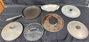 lot 349 image: Collection of Vintage Cookware Pieces with Lids