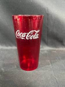 lot 483 image: Red Coca-Cola Branded Drinking Cup