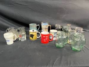 lot 485 image: Collection of Assorted Mugs and Glass Jars
