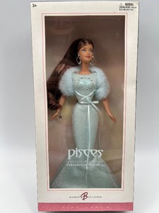 lot 21 image: Barbie Collectible Pisces Zodiac Doll in Original Packaging