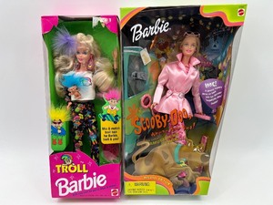 lot 46 image: Set of 2 Collectible Barbie Dolls - Troll and Scooby-Doo Editions