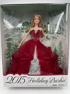 lot 68 image: 2015 Holiday Barbie Collector Doll in Original Packaging