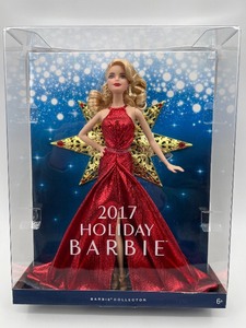 lot 69 image: 2017 Holiday Barbie Collector Doll in Red Gown