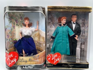 lot 70 image: Set of 2 I Love Lucy Collector Dolls - Lucys Italian Movie & 50th Anniversary Edition