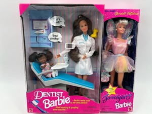 lot 74 image: Dentist Barbie and Special Edition Toothfairy Barbie Set