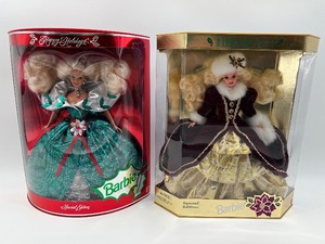 lot 76 image: Set of 2 Special Edition Holiday Barbies in Original Packaging