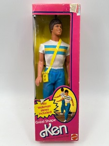 lot 135 image: Vintage Great Shape Ken Doll with Play Walkman Stereo