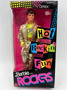 lot 140 image: Barbie and the Rockers Derek Doll in Original Packaging