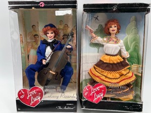 lot 146 image: Set of 2 I Love Lucy Barbie Collector Dolls