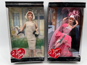 lot 147 image: Set of 2 I Love Lucy Collector Barbie Dolls