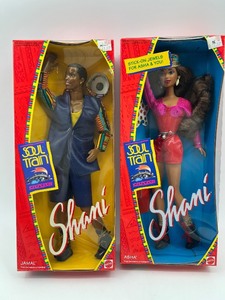 lot 154 image: Vintage Shani Soul Train Dolls Asha and Jamal Collectible Set