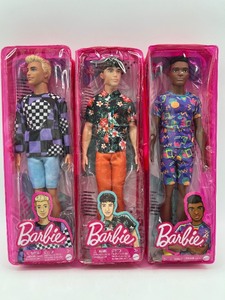 lot 162 image: Set of 3 Barbie Ken Dolls in Original Packaging