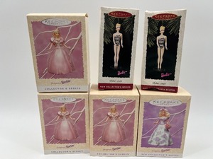 lot 176 image: Set of 6 Hallmark Keepsake Barbie Christmas Ornaments