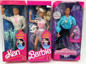 lot 183 image: Ice Capades Ken and Barbie Dolls Olympic Skater Collection
