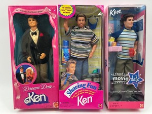 lot 200 image: Collection of 3 Ken Dolls - Dream Date, Shaving Fun, and Movie Date