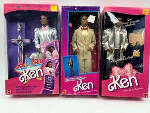 lot 201 image: Collection of 3 Ken Dolls - Superstar Ken, Dream Glow Ken, Perfume Giving Ken