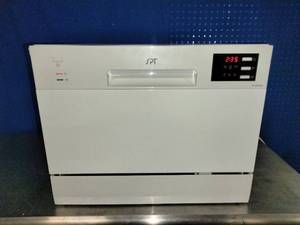 lot 131 image: SPT Countertop Dishwasher with Delay Start - White