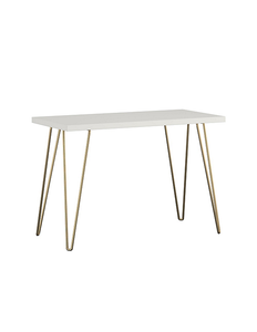 lot 127 image: Ameriwood Home Owen Retro Computer Desk - White