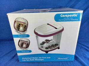 lot 148 image: Carepeutic Touch Screen Water-Jet Foot and Leg Spa Bath Massager
