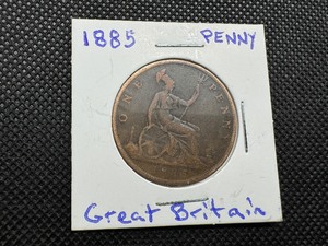 1885 British Large Cent, Tougher Date