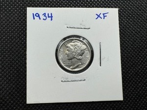 1934 XF Mercury Dime